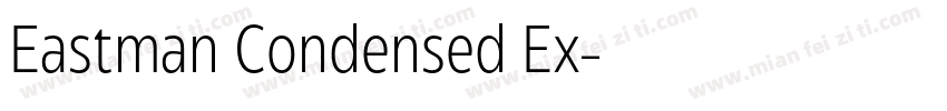 Eastman Condensed Ex字体转换